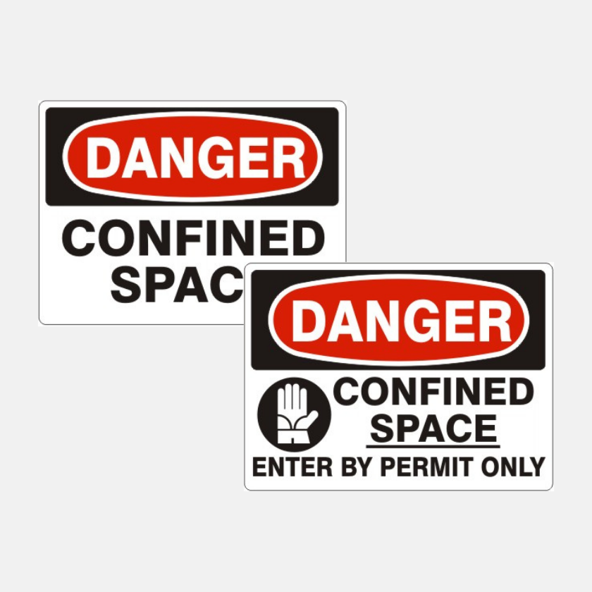 Confined Space Signage — Safety & Packaging Sales