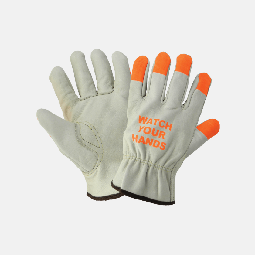 Premium Cow Grain Enhanced Gloves with Aralene : Cut Resistant