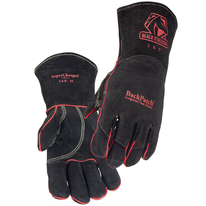 Split Cowhide Stick Glove with Built-In Heat Shield