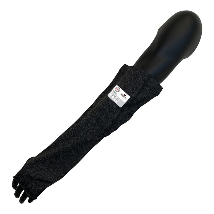 18" BASETEK® Black HDPE Sleeve w/Thumb Hole & V-Slot, ANSI Cut Level A3, Universal