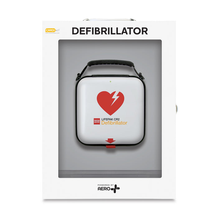 CARDIACT™ LIFEPAK CR2 Semi-Automatic, WIFI,  English,  Handle, Standard Cabinet