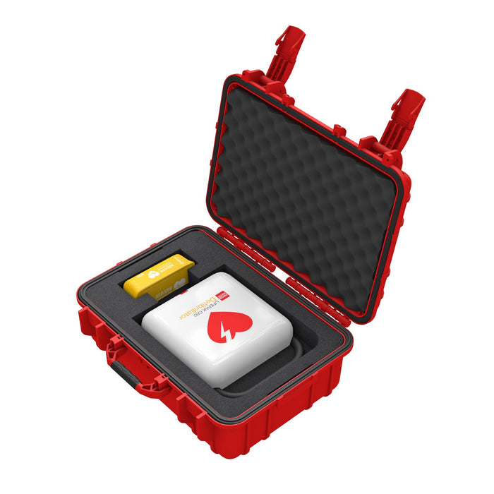 CARDIACT™ LIFEPAK CR2 Fully-automatic, USB, Eng. Handle Rugged Carry Case with Prep Kit