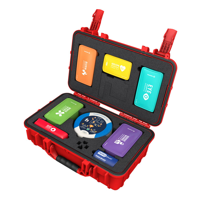 Modulator Trauma Kit with Heartsine 350P AED & Bleed Control, XL Rugged Hard Case