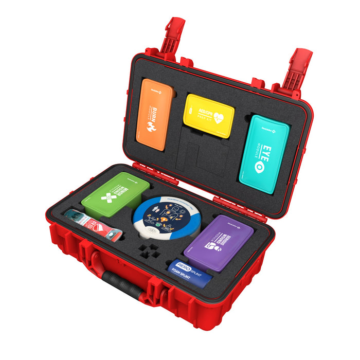 Modulator Trauma Kit with Heartsine 450P AED & Bleed Control, XL Rugged Hard Case