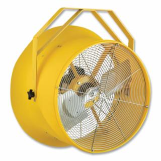 9541 Series High Output Fan, 22", 2-Blades, Yellow, Includes Metal Yoke Bracket