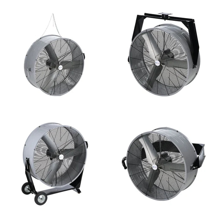 Portable Direct Drive Mancoolers, 3 Blades, 36", 830 rpm