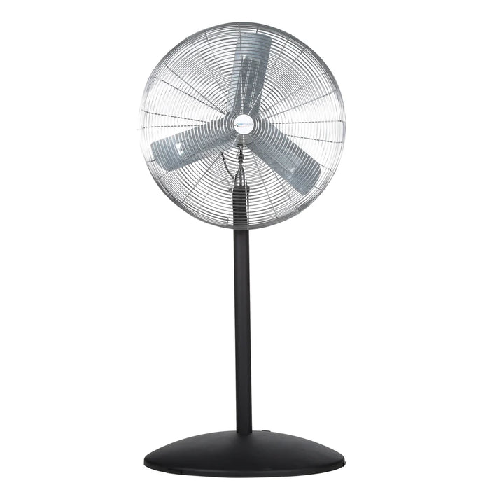 Industrial Air Circulator, Non-Oscillating, Adjustable Pedestal Mount, 30", 1/3 hp, 3-Speed