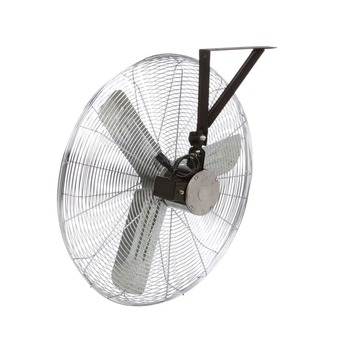 Commercial Non-Oscillating Air Circulator, Wall/Ceiling, 24", 1/4 hp, 3-Speed