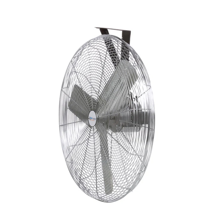 Commercial Non-Oscillating Air Circulator, Wall/Ceiling, 24", 1/4 hp, 3-Speed
