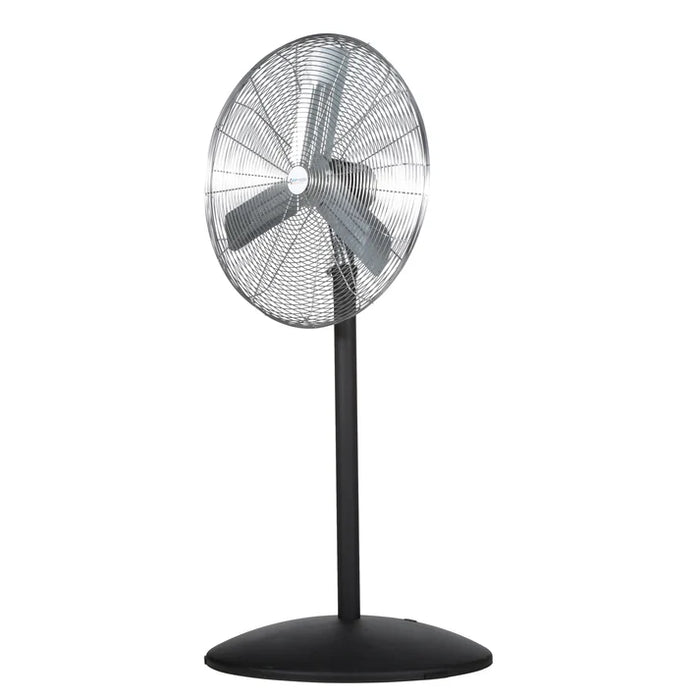 Commercial Non-Oscillating Air Circulator, Adj. Pedestal, 24", 1/4 hp, 3-Speed