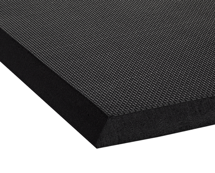 Para-Mount Nitrile Rubber Clean Room Mat, 3/4" Thickness, Black