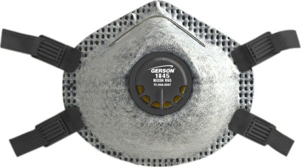 1845 R95 Weldfume Respirator w/Valve, Full Gasket, Adjustable Straps w/ OV-AG Nuisance Relief