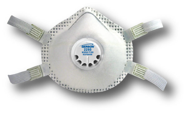 2280 P100 Particulate Respirator w/Valve, Full Gasket & Adjustable Straps
