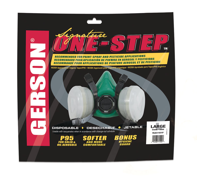 ONE-STEP 8000 Series OV/P95 Low Maintenance Cartridge Respirator