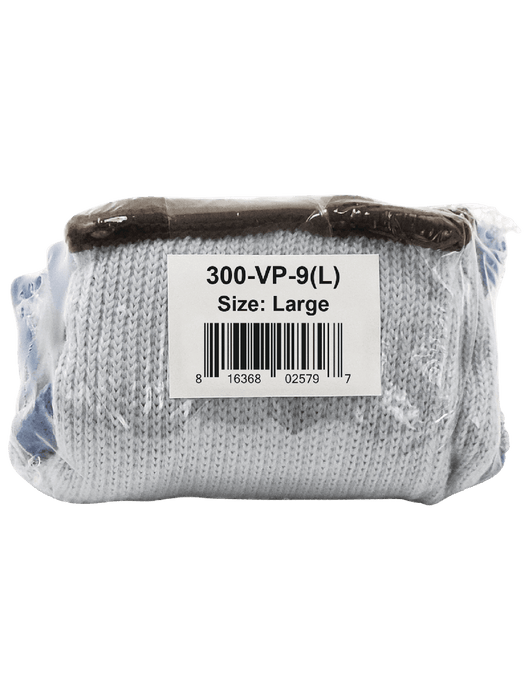 Gripster® - Palm Dipped Blue Rubber, Seamless Gray 10-Gauge Poly/Cotton Liner, Knit Wrist- Vend Pack