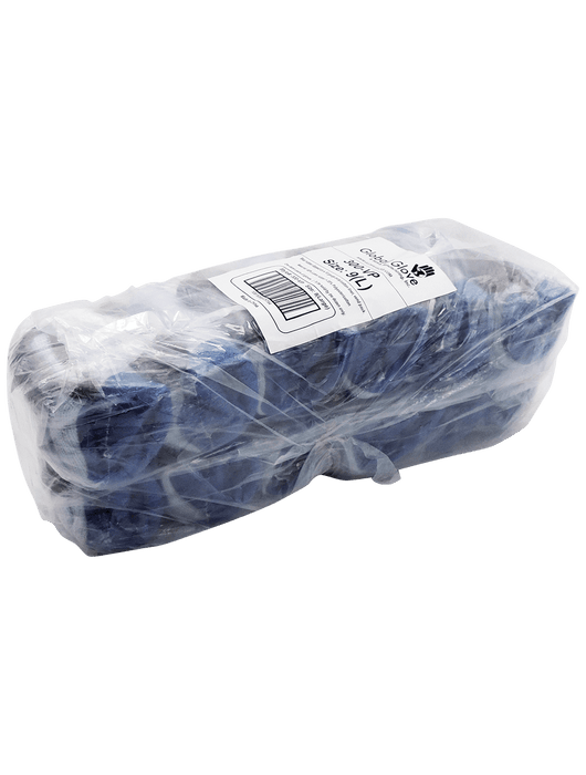 Gripster® - Palm Dipped Blue Rubber, Seamless Gray 10-Gauge Poly/Cotton Liner, Knit Wrist- Vend Pack