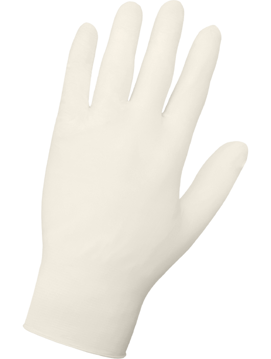 Disposable Latex, 5 mil, Industrial-Grade, Textured Fingertips, 9½", Rolled/Beaded Cuff, FDA Compliant
