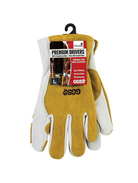 Premium Cowhide Drivers Gloves Commonly Used for Spot Welding