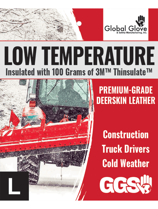 Premium Insulated Grain Deerskin Gloves