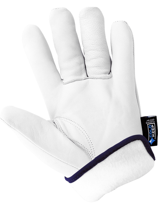 Premium-Grade White Grain Goatskin, Gunn Cut Pattern, 120 grams of Cold Keep® Insulation, Keystone Thumb, Open Cuff
