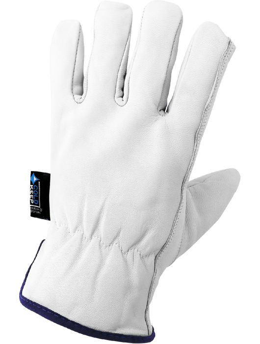 Premium-Grade White Grain Goatskin, Gunn Cut Pattern, 120 grams of Cold Keep® Insulation, Keystone Thumb, Open Cuff