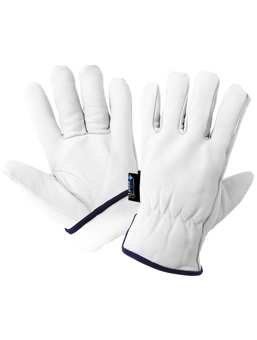 Premium-Grade White Grain Goatskin, Gunn Cut Pattern, 120 grams of Cold Keep® Insulation, Keystone Thumb, Open Cuff