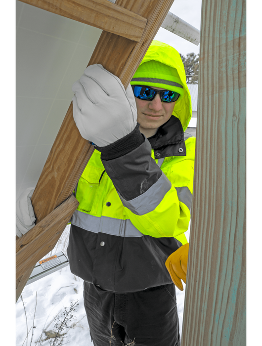 Premium-Grade White Grain Goatskin, Gunn Cut Pattern, 120 grams of Cold Keep® Insulation, Keystone Thumb, Open Cuff
