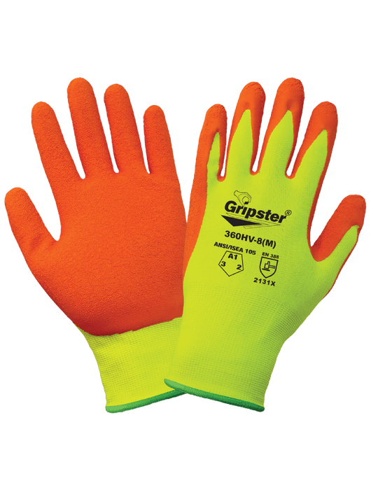 Gripster® - Orange Foam Rubber Dip, Hi-Vis Lime 15-Gauge Proprietary Elastic Fiber