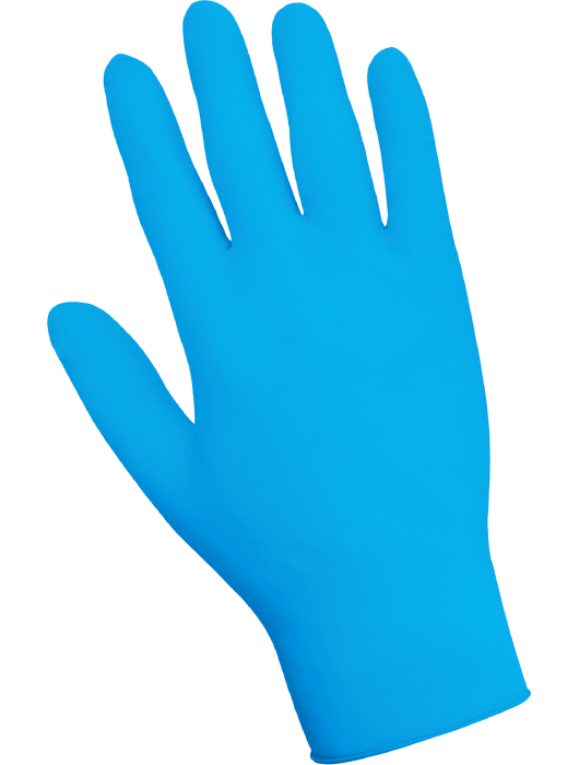 Panther-Guard® Medical-Grade, 5 mil Blue Nitrile/Vinyl Blended, Powder-Free, Smooth Finish, 9½", Comply w/FDA Regulations for Food Contact