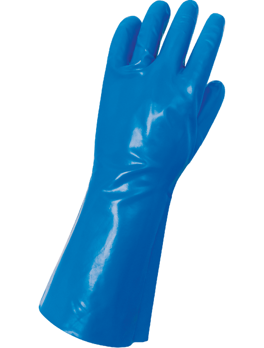 FrogWear® Keto-Handler Plus, 11-mil Thickness w/Blue PVA Coated Outside & Nitrile Inside, Smooth Finish & 13"