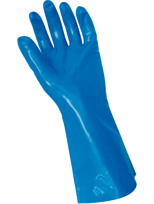 FrogWear® Keto-Handler Plus, 11-mil Thickness w/Blue PVA Coated Outside & Nitrile Inside, Smooth Finish & 13"