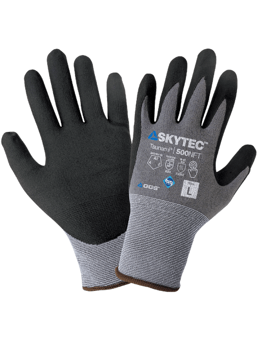 Tsunami Grip® - New Foam Technology Nitrile, 15 Gauge Gray Nylon Shell, Vend Pack