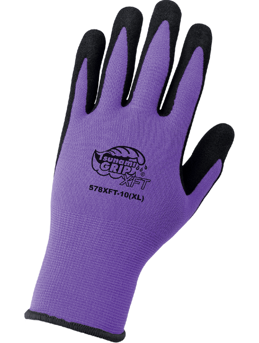 Tsunami Grip® XFT, Variety Pack of Xtreme Foam Technology Coated Nylon Gloves