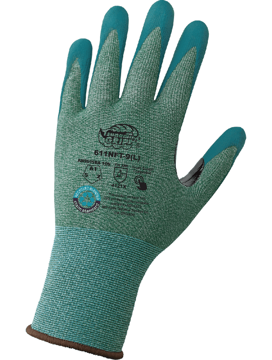 Tsunami Grip® 15-Gauge Nitrile Coated Touch Screen Gloves Made w/Recycled Polyester