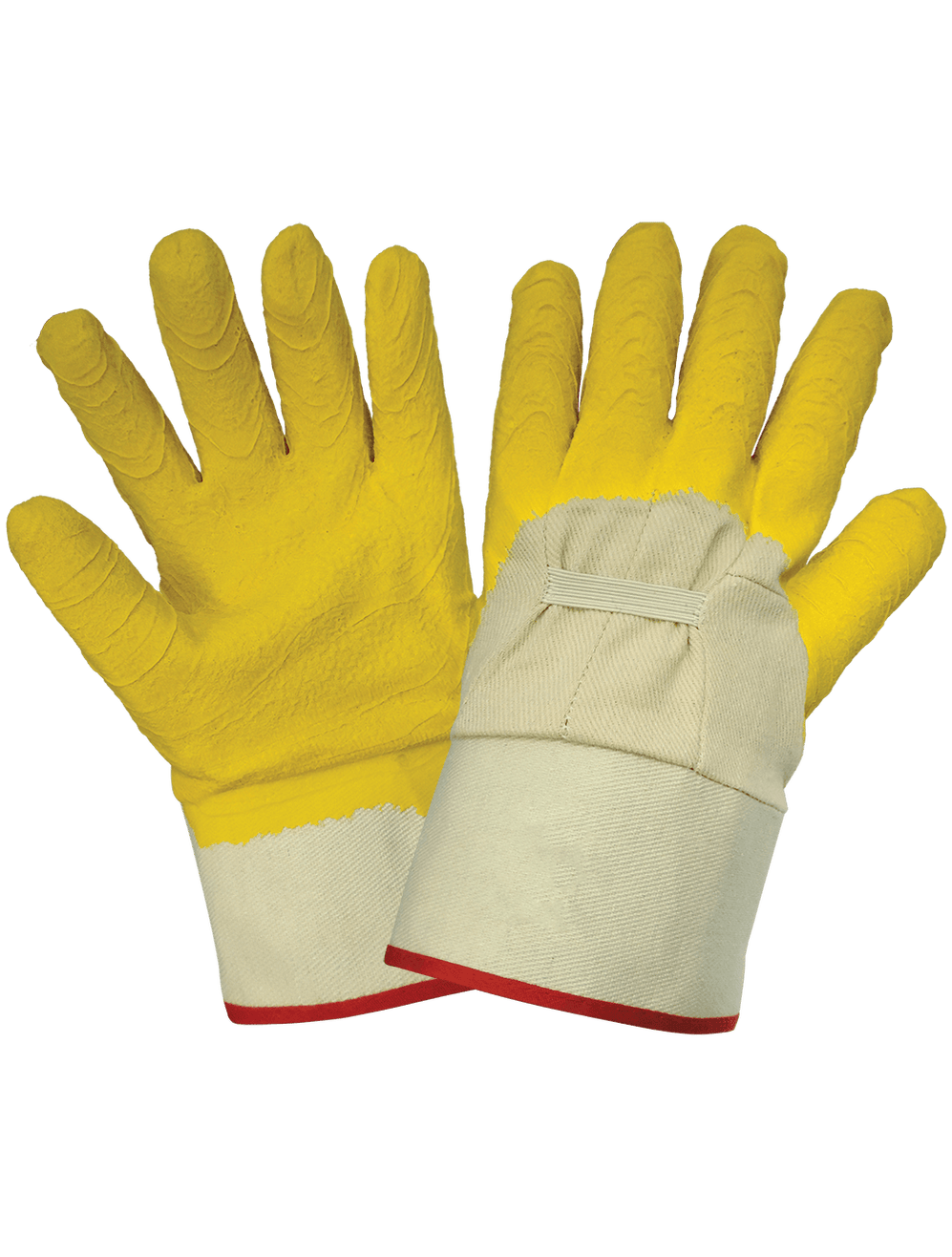 Gripster® Tuff - Economy Grade Rubber, Five Piece Cotton Canvas, Safet ...