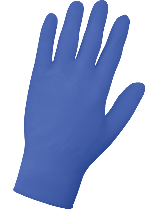 Disposable Glove- 2½ mil Dark Violet Nitrile, Powder-Free, 9.5", Textured Fingertips