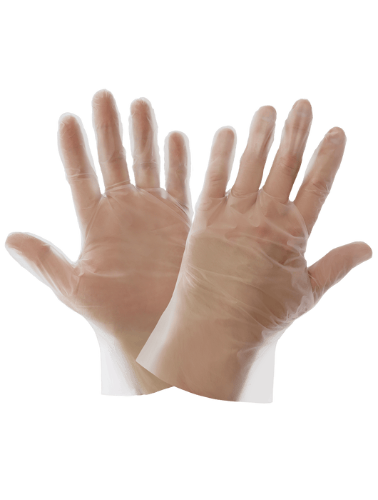 Keto-Handler Plus Industrial Grade, Powder Free, Clear Thermoplastic Elastomer (TPE), 2-Mil, Smooth Finish, 10", FDA Compliant