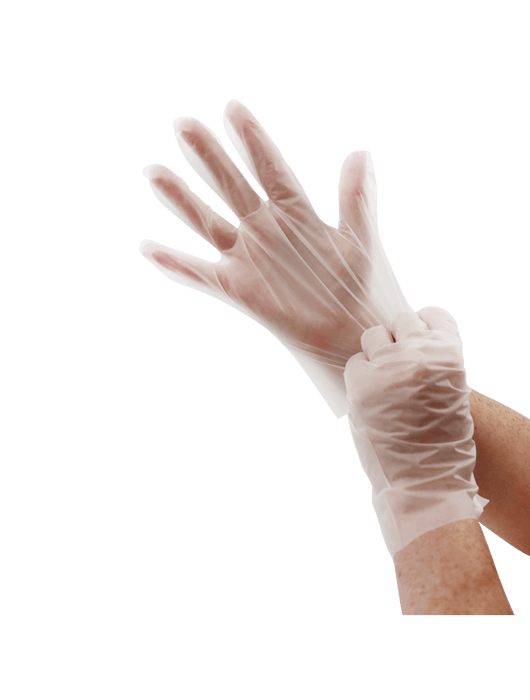 Keto-Handler Plus Industrial Grade, Powder Free, Clear Thermoplastic Elastomer (TPE), 2-Mil, Smooth Finish, 10", FDA Compliant