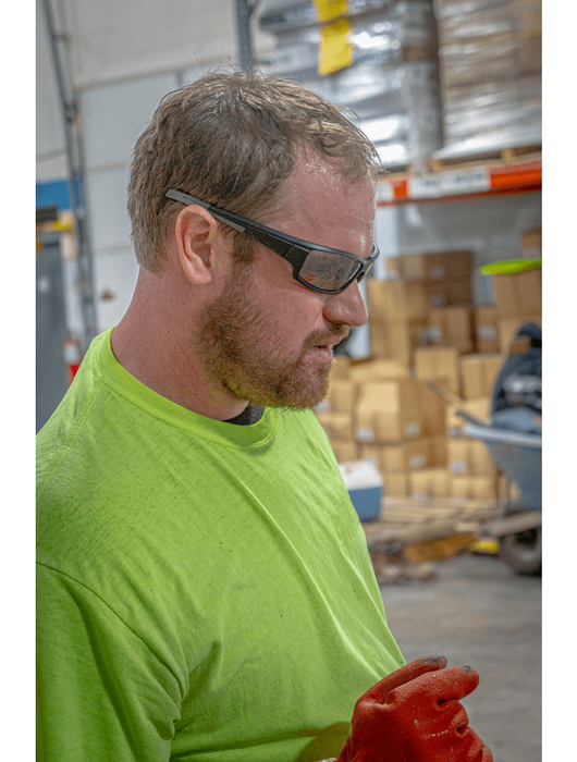 FrogWear® 12" Orange Double-Dipped PVC Supported Chemical Resistant Glove, Seamless Cotton Liner