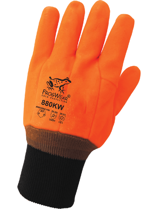 FrogWear® - Hi-Vis Orange Double Dipped PVC, Foam Lined