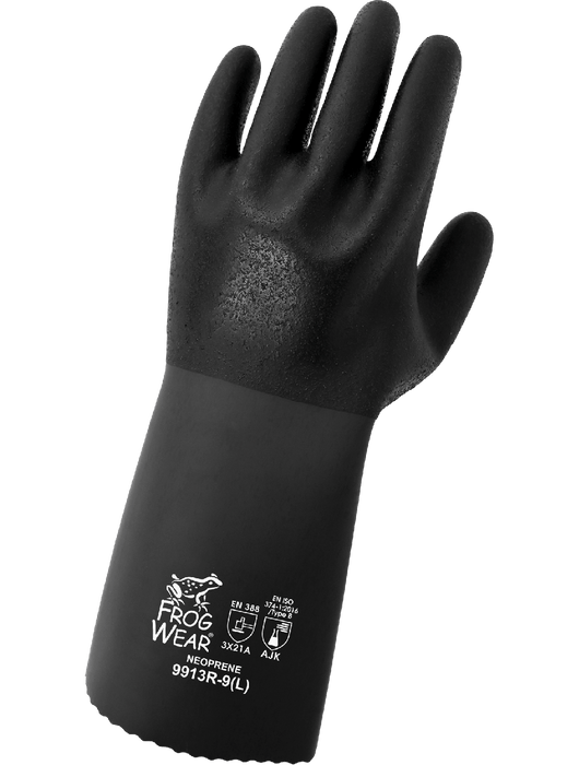 FrogWear® Premium Rough Finish 13-Inch Neoprene Chemical Handling Gloves