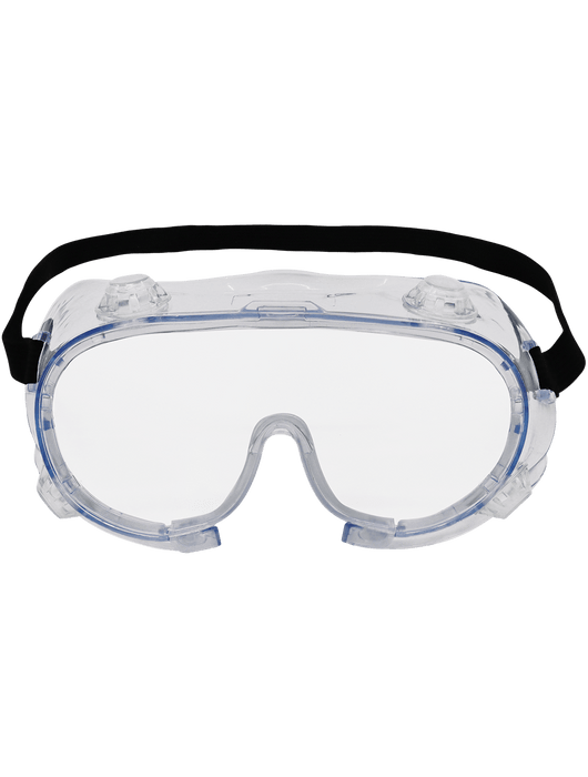 BG2 Indirect Vented Over-The-Glass Chemical Splash Goggle, Four Indirect Vents, Clear Lens, D3 Rating