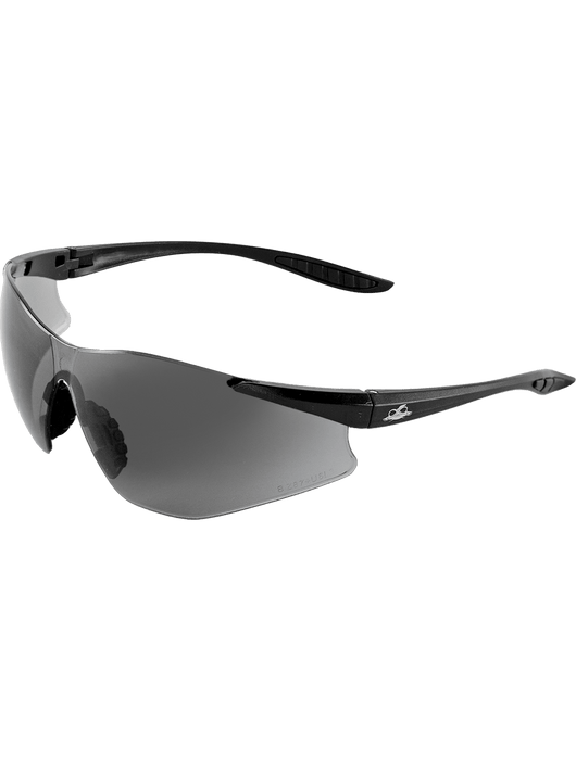 Snipefish®, Matte Black Frame, Anti-Fog Lens, Light Gray TPR Nose Piece & Light Gray Temple Sleeves