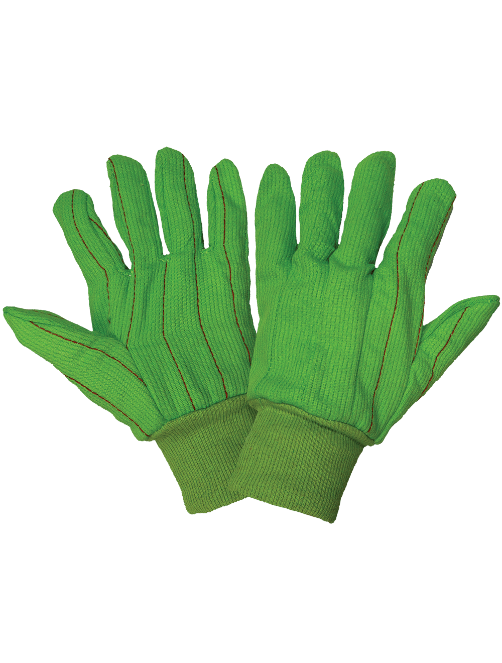 Premium 18oz. Heavyweight Green Cotton Gloves — Safety & Packaging Sales