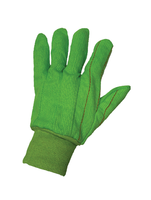 Premium 18oz. Heavyweight Green Cotton Gloves