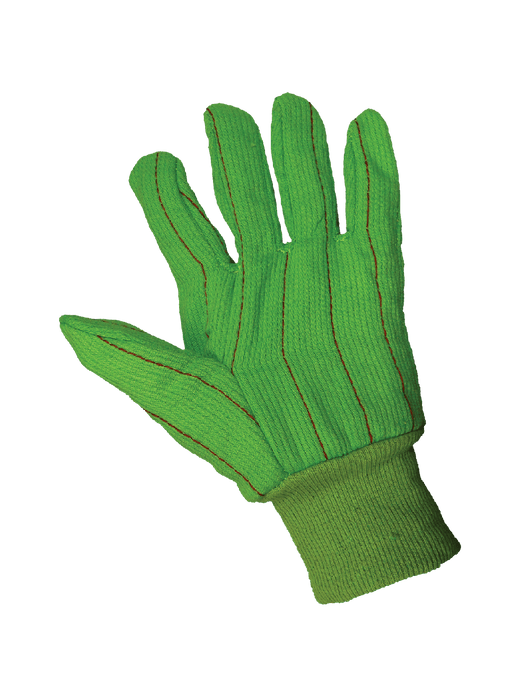Premium 18oz. Heavyweight Green Cotton Gloves