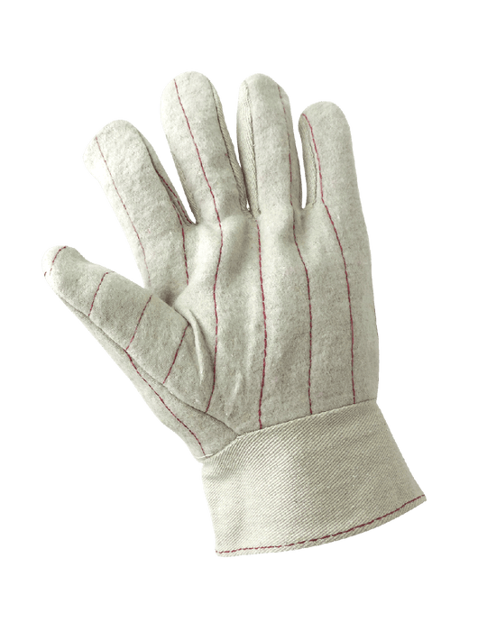 3 Layer Cotton Quilted Hot Mill, Knuckle Strap, Clute Cut, Wing Thumb Glove