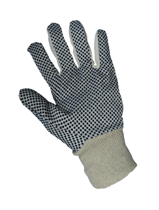 8oz. Cotton/Polyester Canvas PVC Dotted Gloves