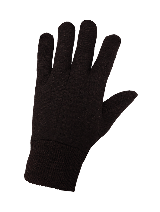 Brown Jersey - 9oz. Dark Brown Poly/Cotton Jersey, Knit Wrist, Men's