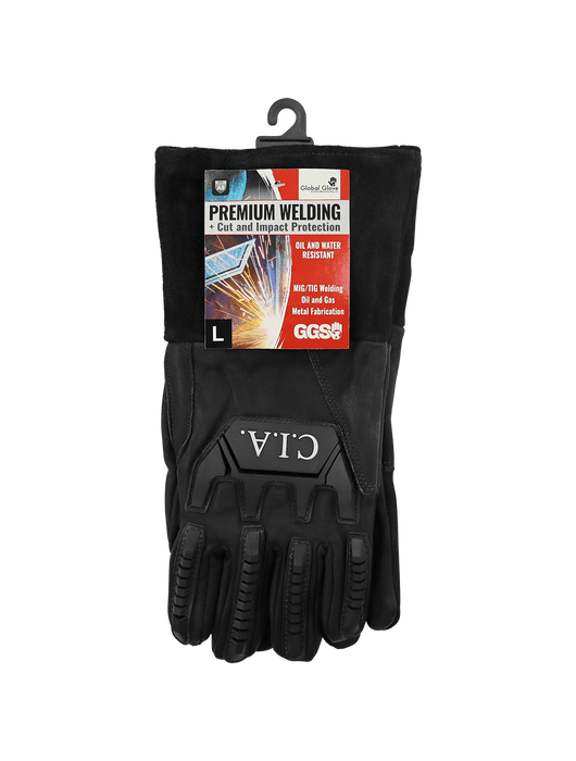 Cut, Impact and Flame Resistant Grain Goatskin Mig/Tig Welding Gloves